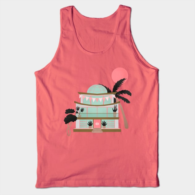 Mid century modern beach house Tank Top by Home Cyn Home 